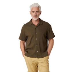 Риза с къс ръкав Deeluxe Turman short sleeve shirt - Green (Khaki) риза,с,къс,ръкав,дамски,ризи,мъжки,ризи,deeluxe,turman,short,sleeve,shirt,green,(khaki)