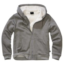 блуза,мъжки,пуловери,brandit,teddylining,full,zip,sweatshirt,grey,(dark,grey,melange)