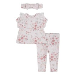 Huggies clothes 0Z3087 short sleeve set - White (Rosewater) детски,екипи,huggies,clothes,0z3087,short,sleeve,set,white,(rosewater)