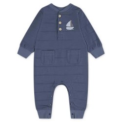 Huggies clothes 5Z3084 long sleeve romper - Blue (Vintage Indigo) детски,облекла,за,момчета,huggies,clothes,5z3084,long,sleeve,romper,blue,(vintage,indigo)