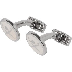 Hackett Brolly Bowler Logo cufflinks - Silver (Silver) бижутерия,hackett,brolly,bowler,logo,cufflinks,silver,(silver)