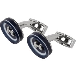 бижутерия,hackett,button,cufflinks,silver,(navy)