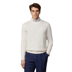 Блуза Hackett HM7000116 sweater - White (Off White) блуза,мъжки,пуловери,дамски,пуловери,hackett,hm7000116,sweater,white,(off,white)