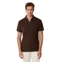 дамски,блузи,с,яка,мъжки,блузи,с,яка,hackett,honeycomb,short,sleeve,polo,brown,(ebony,brown)
