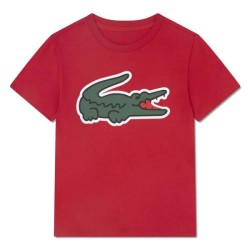 детска,тениска,мъжки,тениски,дамски,тениски,lacoste,kids,847234,short,sleeve,t,shirt,red,(rouge)