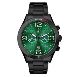 часовник,часовници,zoccai,borealis,green,watch,green,(black)