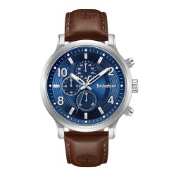 часовник,часовници,timberland,driscoll,stainless,steel,case,blue,dial,brown,leather,strap,woman,watch,brown,(assorted)