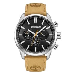 часовник,часовници,timberland,henniker,ii,stainless,steel,case,black,dial,tan,leather,strap,woman,watch,brown,(assorted)