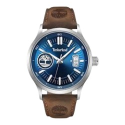 часовник,часовници,timberland,stainless,steel,case,blue,sunray,dial,brown,leather,strap,3,hand,woman,watch,brown,(assorted)