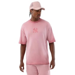 тениска,мъжки,тениски,дамски,тениски,new,era,mlb,washed,logo,new,york,yankees,short,sleeve,t,shirt,pink,(pastel,pink,black)