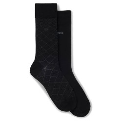 чорапи,мъжки,чорапи,дамски,чорапи,boss,mini,argyle,10276552,long,socks,2,pairs,black,(black)