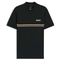 BOSS Spin Bodymapp 10276669 short sleeve polo - Black (Black) дамски,блузи,с,яка,мъжки,блузи,с,яка,boss,spin,bodymapp,10276669,short,sleeve,polo,black,(black)