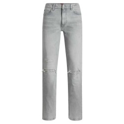 Дънки HUGO 708 10270699 jeans - Grey (Silver) дънки,мъжки,панталони,дамски,панталони,hugo,708,10270699,jeans,grey,(silver)