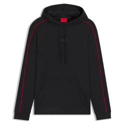 Суичър HUGO Palo 10277510 hoodie - Black (Black) суичър,мъжки,пуловери,hugo,palo,10277510,hoodie,black,(black)