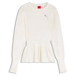 Блуза HUGO Sabanna 10276352 sweater - White (Open White) блуза,мъжки,пуловери,дамски,пуловери,hugo,sabanna,10276352,sweater,white,(open,white)
