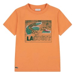 тениска,мъжки,тениски,дамски,тениски,lacoste,847583,short,sleeve,t,shirt,orange,(blossom)