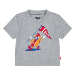 Тениска Levi´s ® 6EP644 short sleeve T-shirt - Grey (Grey Heather) тениска,мъжки,тениски,дамски,тениски,levi´s,®,6ep644,short,sleeve,t,shirt,grey,(grey,heather)