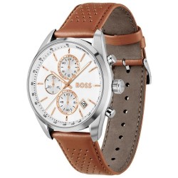 часовник,часовници,boss,1514313,44mm,watch,brown,(brown,silver,white)