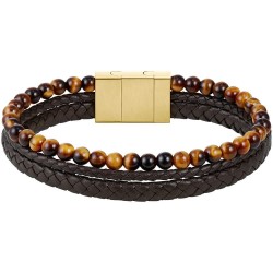 HUGO 1580787 bracelet - Brown (Black / Gold / Brown) бижутерия,hugo,1580787,bracelet,brown,(black,gold,brown)
