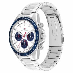 часовник,часовници,tommy,hilfiger,clark,44mm,watch,silver,(silver,blue,white)
