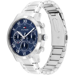 часовник,часовници,tommy,hilfiger,oxford,42mm,watch,silver,(silver,navy)