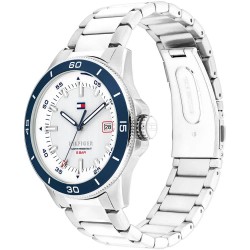 часовник,часовници,tommy,hilfiger,remy,43mm,watch,silver,(silver,blue,white)