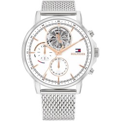 часовник,часовници,tommy,hilfiger,stewart,44mm,watch,silver,(silver,white)