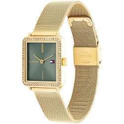 часовник,часовници,tommy,hilfiger,tea,21mm,woman,watch,golden,(gold,matcha,green)