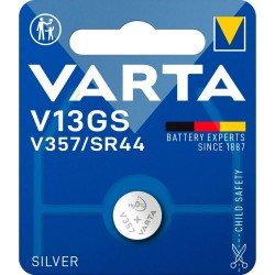Varta V13GS V357/SR44 Silver oxide battery - Clear (Silver) батерии,varta,v13gs,v357,sr44,silver,oxide,battery,clear,(silver)