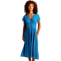 Рокля Protest Nieve short sleeve midi dress - Blue (Gladio Blue) рокля,дамски,поли,и,рокли,protest,nieve,short,sleeve,midi,dress,blue,(gladio,blue)