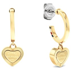 бижутерия,tommy,hilfiger,2781014,earrings,golden,(gold,red)