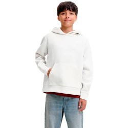 Суичър Jack & jones Barron hoodie - White (White Melange) суичър,детски,блузи,jack,&,jones,barron,hoodie,white,(white,melange)