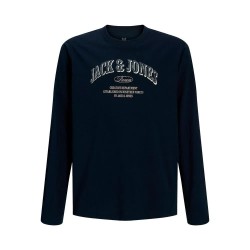 Тениска Jack & jones Denver Logo long sleeve T-shirt - Blue (Navy Blazer) тениска,мъжки,тениски,дамски,тениски,jack,&,jones,denver,logo,long,sleeve,t,shirt,blue,(navy,blazer)