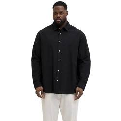 Риза с дълъг ръкав Jack & jones Ebreeze Linen Blend long sleeve shirt - Black (Black) риза,с,дълъг,ръкав,дамски,ризи,мъжки,ризи,jack,&,jones,ebreeze,linen,blend,long,sleeve,shirt,black,(black)
