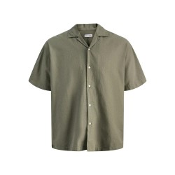 Риза с къс ръкав Jack & jones Ebreeze Linen Blend Resort short sleeve shirt - Green (Dusty Olive) риза,с,къс,ръкав,дамски,ризи,мъжки,ризи,jack,&,jones,ebreeze,linen,blend,resort,short,sleeve,shirt,green,(dusty,olive)