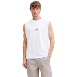 Тениска Jack & jones Esoho sleeveless T-shirt - White (White) тениска,мъжки,тениски,дамски,тениски,jack,&,jones,esoho,sleeveless,t,shirt,white,(white)