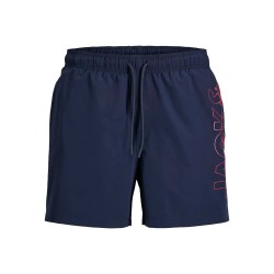 Бански гащета Jack & jones Maui Wave Logo 12297961 swimming shorts - Blue (Navy Blazer) бански,гащета,мъжки,бански,костюми,jack,&,jones,maui,wave,logo,12297961,swimming,shorts,blue,(navy,blazer)