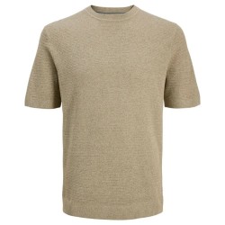 тениска,мъжки,тениски,дамски,тениски,jack,&,jones,riley,knit,crew,short,sleeve,t,shirt,beige,(mermaid,twist)