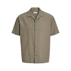 Риза с къс ръкав Jack & jones Summer Linen Blend Resort short sleeve shirt - Green (Dusty Olive) риза,с,къс,ръкав,дамски,ризи,мъжки,ризи,jack,&,jones,summer,linen,blend,resort,short,sleeve,shirt,green,(dusty,olive)