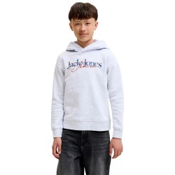 Суичър Jack & jones Tom hoodie - White (White Melange) суичър,детски,блузи,jack,&,jones,tom,hoodie,white,(white,melange)