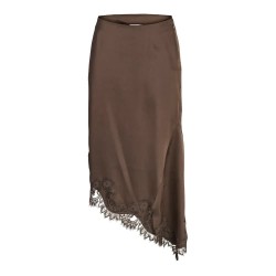 Пола Jack & jones Vima Satin Asymmetric JJXX skirt - Brown (Demitasse) пола,дамски,поли,и,рокли,jack,&,jones,vima,satin,asymmetric,jjxx,skirt,brown,(demitasse)