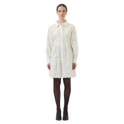 рокля,дамски,поли,и,рокли,yas,zimia,long,sleeve,short,dress,white,(star,white)