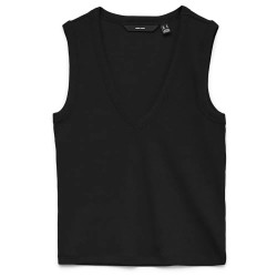 тениска,мъжки,тениски,дамски,тениски,vero,moda,chloe,v,neck,sleeveless,t,shirt,black,(black)