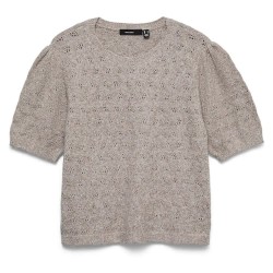 дамски,блузи,vero,moda,doffy,stitch,2,4,o,neck,knit,short,sleeve,blouse,grey,(moon,rock,melange)