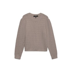 блуза,мъжки,пуловери,дамски,пуловери,vero,moda,doffy,stitch,sweater,grey,(moon,rock,melange)