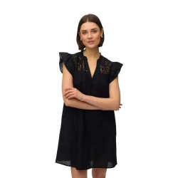рокля,дамски,поли,и,рокли,vero,moda,line,short,sleeve,short,dress,black,(black)