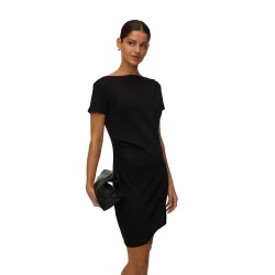 рокля,дамски,поли,и,рокли,vero,moda,mille,short,sleeve,short,dress,black,(black)