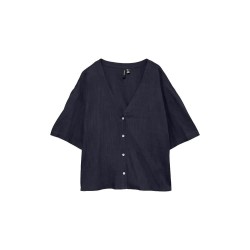 дамски,блузи,vero,moda,rosie,2,4,v,neck,short,sleeve,blouse,blue,(sky,captain)