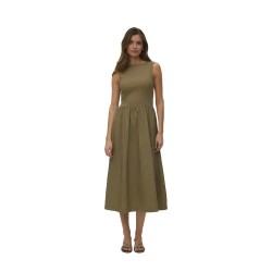 рокля,дамски,поли,и,рокли,vero,moda,vida,7,8,sleeveless,midi,dress,green,(mermaid)