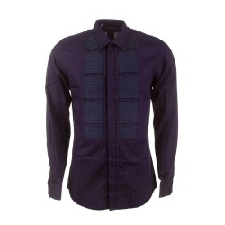 риза,с,дълъг,ръкав,дамски,ризи,мъжки,ризи,dolce,&,gabbana,rufles,gold,collection,long,sleeve,shirt,blue,(blue)